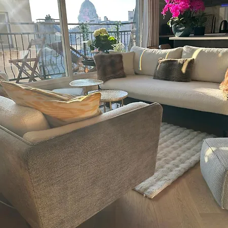Beautiful Terrace Invalides And Fireplace Apartment